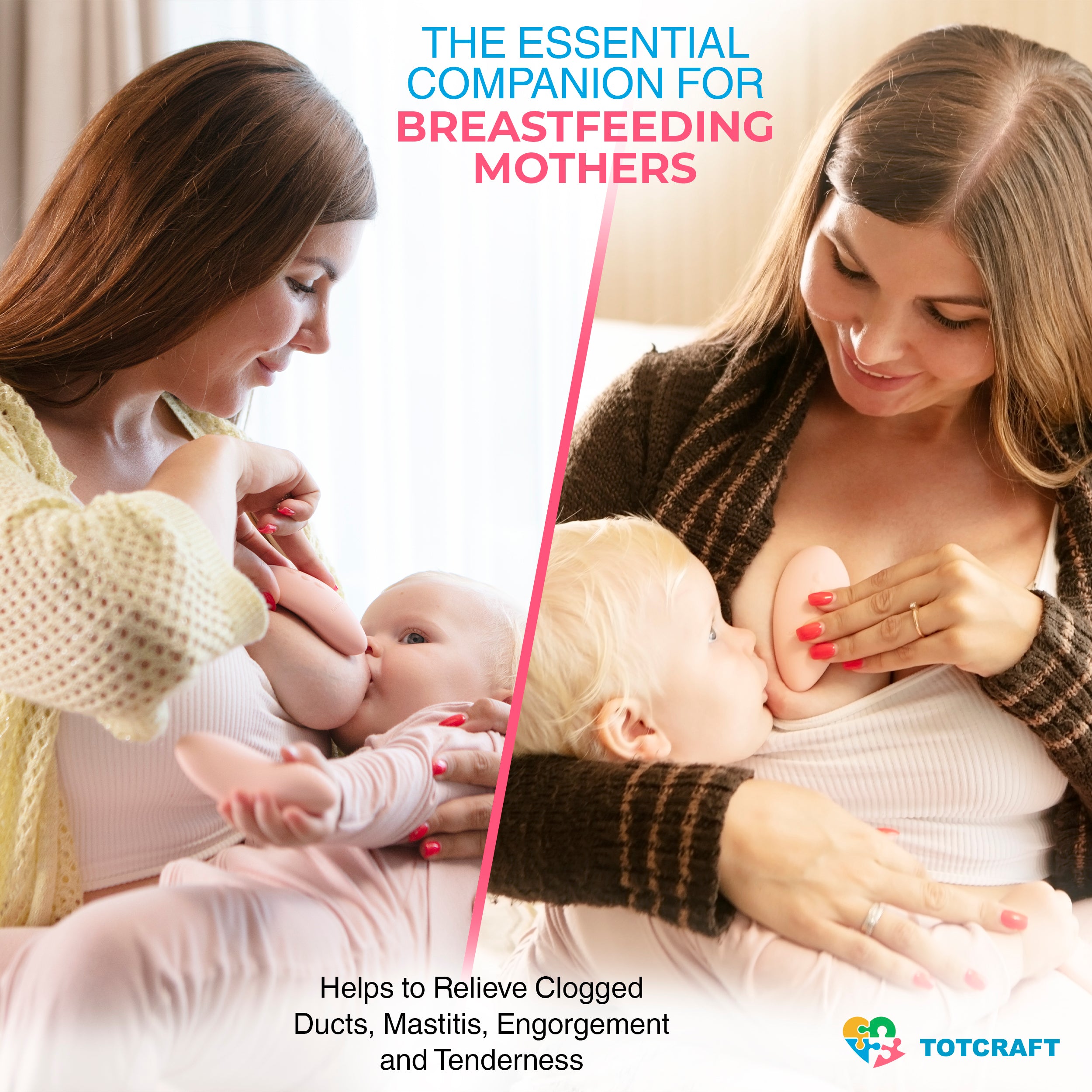 Lactation Massager - Breastfeeding Essentials for Clogged Milk Ducts and  Breast Mastitis Relief