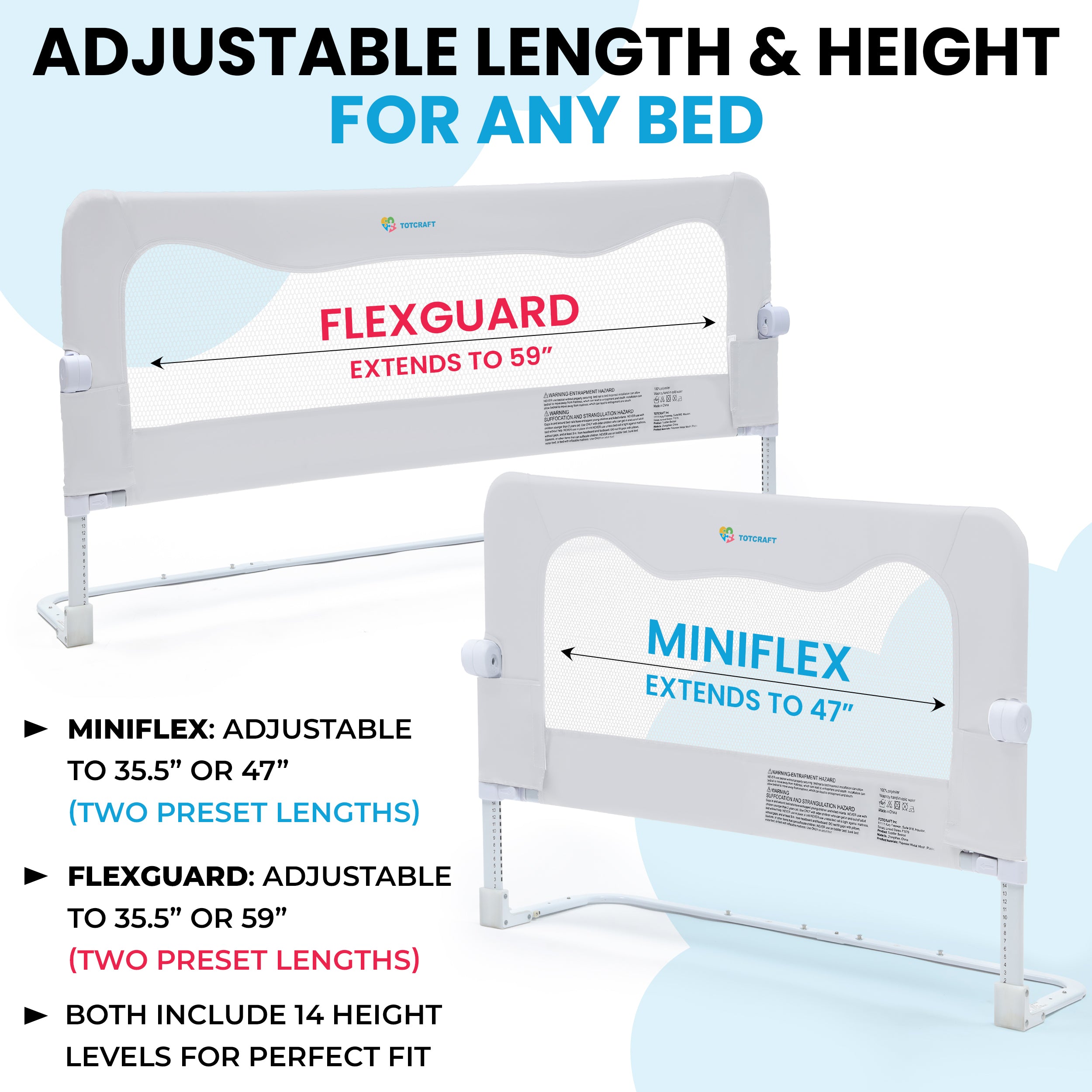 Miniflex Bed rail for toddlers