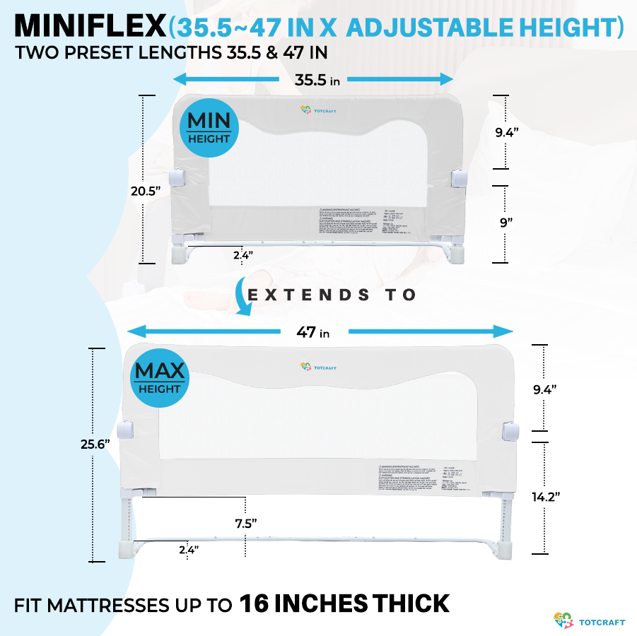 Miniflex Bed rail for toddlers