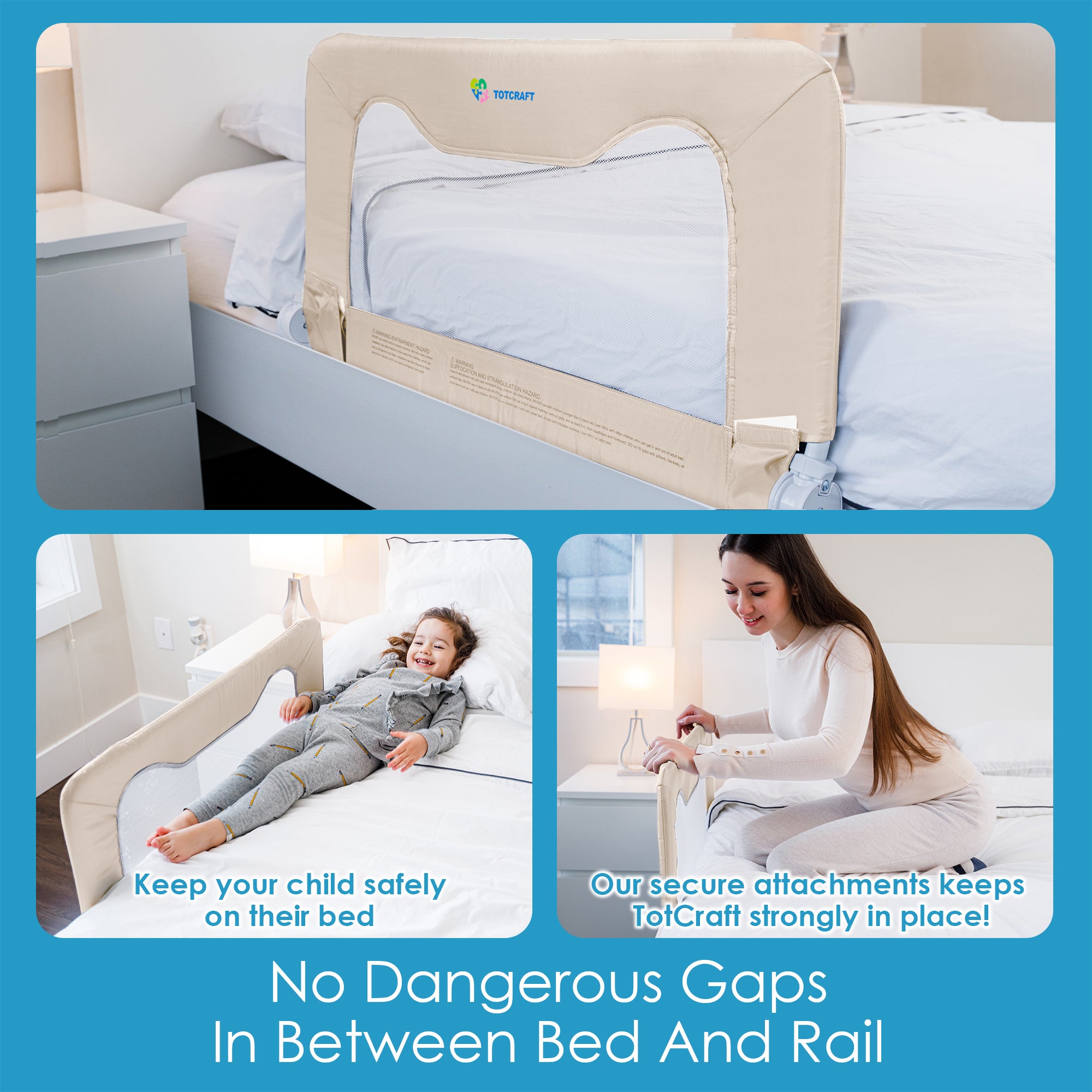 Bed Rails for Toddlers | Baby Safety Bed Guard - TotCraft – TotCraft